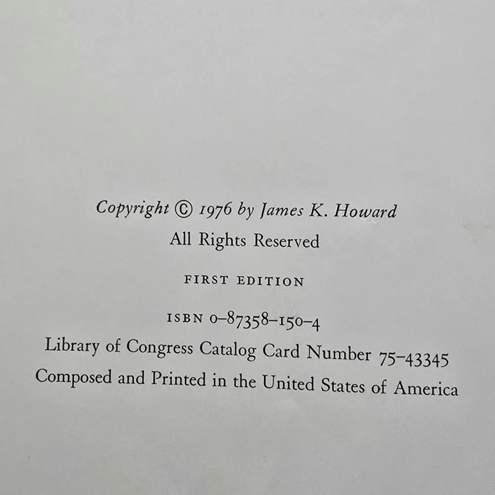 1976 Vintage Cowboy Artists Of America Howard 1st Edition